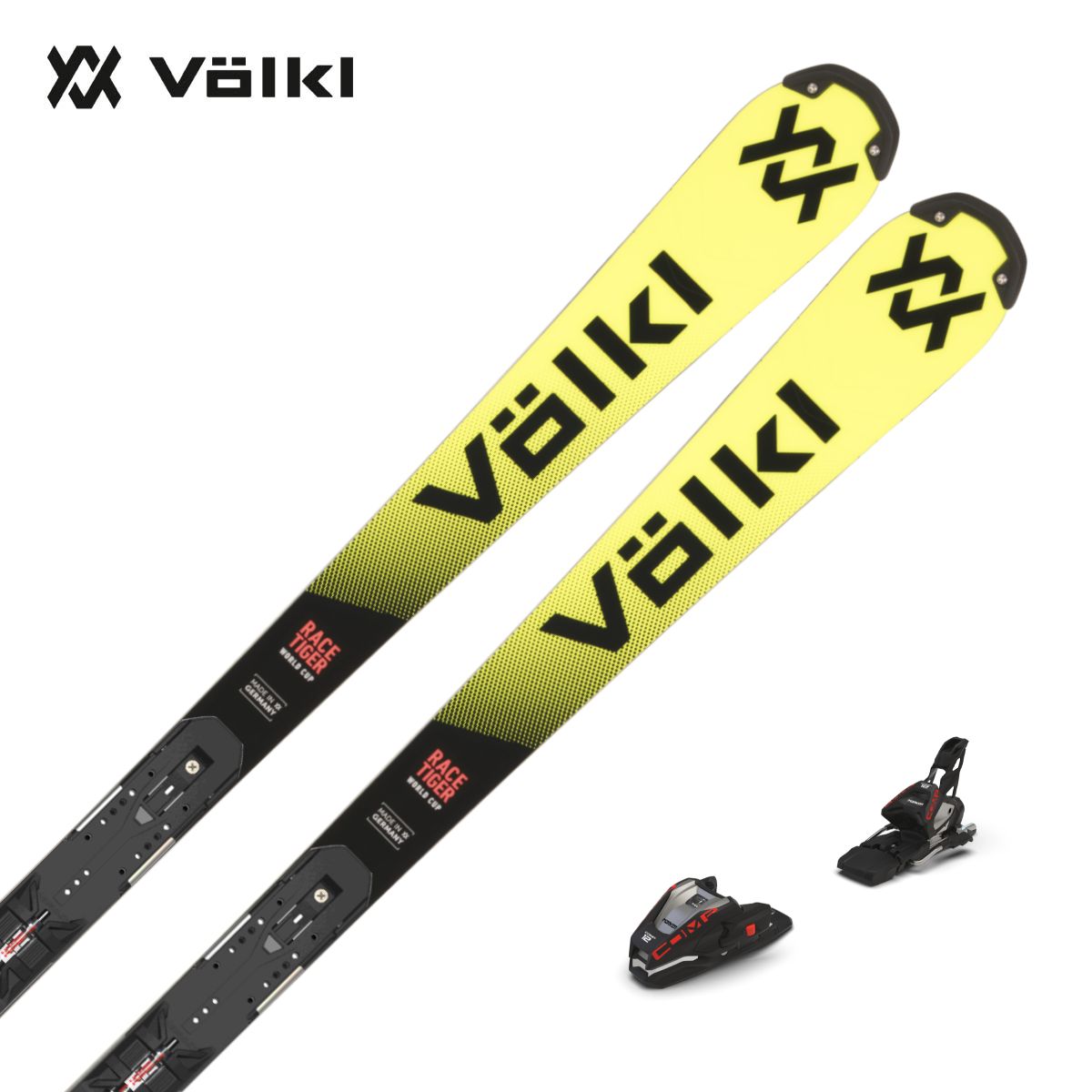 VOLKL フォルクル スキー板 メンズレディース＜2027＞RACETIGER SL R FIS WC-PLATE + COMP 12/V26108410/ビンディング セット 取付無料【FIS対応】