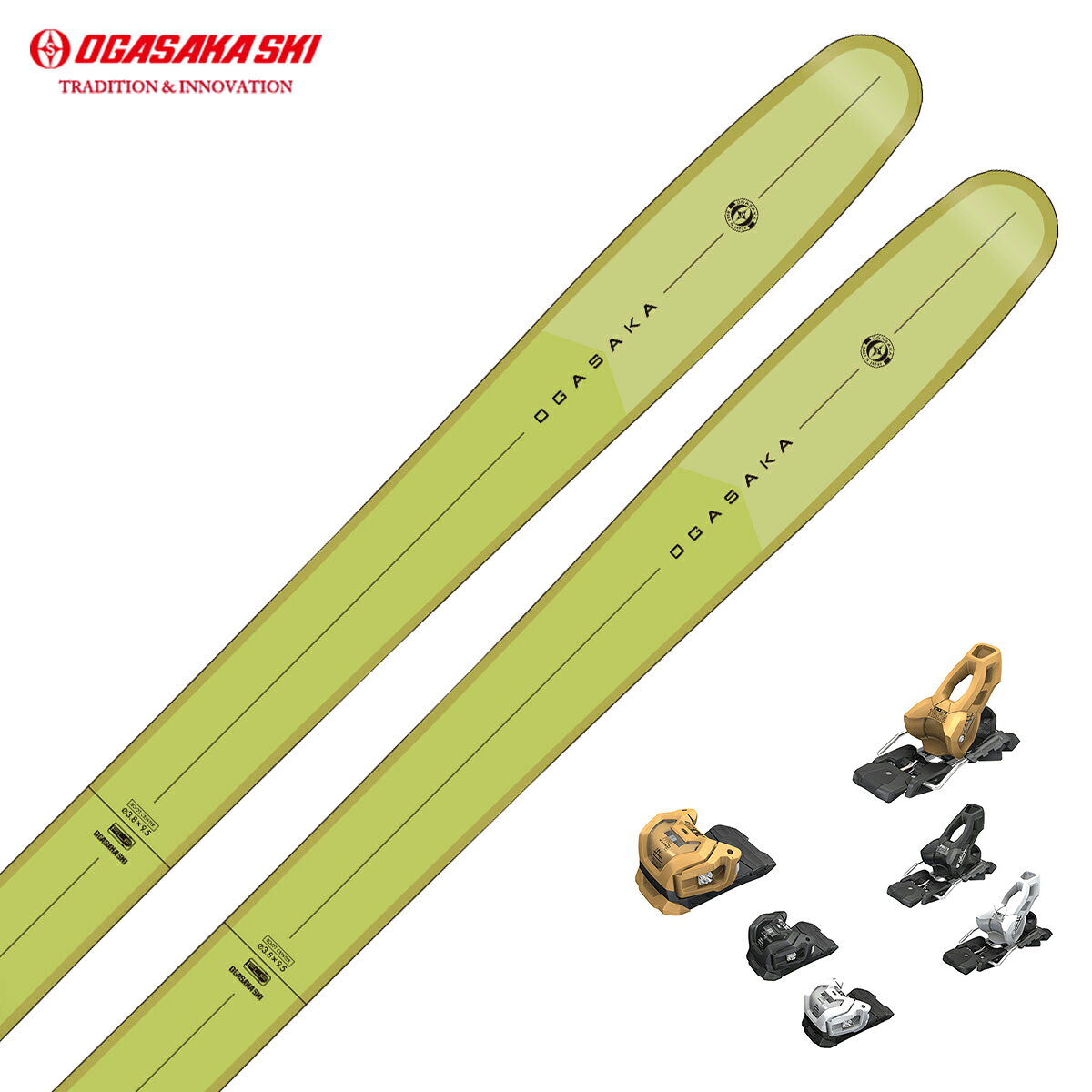 OGASAKA オガサカ スキー板■E-TURN ET-10.8C■183cm　R：( 18.7 m)サイドカット：( 135.0/108.0/126.5 mm)■188cm　R：( 20.1 m)サイドカット：( 135.0/108.0/126.5 mm)構造・サンドウィッチ・Front Lead Function構成材・NFウッドコア(軽量芯材)・特殊F.R.P滑走面素材：UHMW-PE　ナチュラル仕上げ：ミクロストーン＆セラミックディスクフィニッシュストラクチャー：クロスエッジシームレス重量※・板：1/2セット重量　1,053g/m※1/2セット重量は参考値ですので予めご了承ください。原産国板：日本ハードバーン用、パウダー7　ゲレンデ3ET-10.8のプロポーションはそのままに、悪雪への対応を強化したハードタイプ。Cはフランス語で山腹を上下に走る岩溝のことを意味するクーロアールのこと。より激しいハードな場面を滑るパウダーモデルとしてデビューしました。スキー及びBC上級者がターゲットのモデル、アイスバーンやクラストバーン、春先のビッグマウンテンでも走破性が高いモデル。GSのポールも滑走できるのではないかと思わせるくらいの強さを追求しました。スピードを出してバックカントリーを楽しみたいスキーヤーにおすすめな一台です。※メーカー企画書の情報で商品登録を行っております。予告なしに商品名と仕様変更される場合がございます。