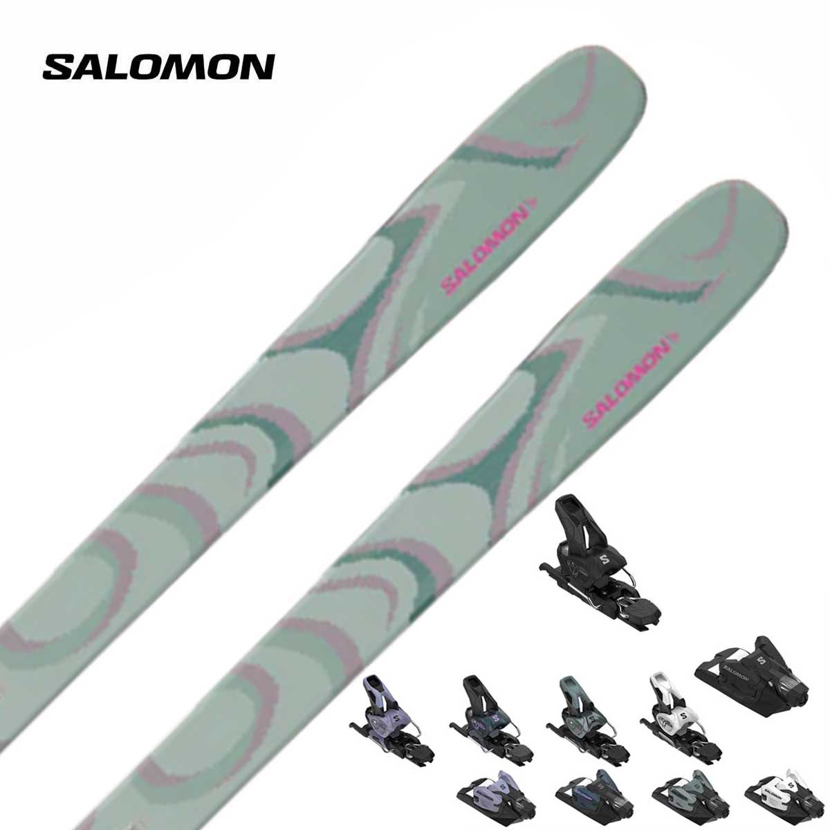 メーカー希望小売価格はメーカーカタログに基づいて掲載していますSALOMON サロモン スキー板■QST 100 ICEBERG GREENキューエスティー 100 アイスバーグ グリーン ■156cm R：(14.5 m)サイドカット：(131/100/119 mm)■164cm R：(15.5 m)サイドカット：(132/100/120 mm)■172cm R：(16.5 m)サイドカット：(133/100/121 mm)■180cm R：(17.5 m)サイドカット：(134/100/122 mm)■188cm R：(18.5 m)サイドカット：(135/100/123 mm)REFERENCEL47826000+MIDSOLE692mm / 156cm732mm / 164cm772mm / 172cm812mm / 180cm857mm / 188cmWEIGHT /ski1580g / 156cm1685g / 164cm1780g / 172cm1880g / 180cm2000g / 188cmFREERIDE PROFILE・ROCKER 21% / CAMBER / ROCKER 17%CONSTRUCTIONBasalt & Fiberglass Fibers, Full Poplar Woodcore,Cork DamplifierTop Sheet: GlossyQSTシリーズ中、最も遊び心のあるモデルで、素早いターン感覚、ポップなテール、楽にジャンプやトリックができる軽さが特徴。高速でも安定し、オフでは浮遊感のあるターンが可能。長いテールロッカーとプログレッシブマウントポイントを備え、スタイリッシュに自分を表現できます。MADE IN AUSTRIA ※メーカー企画書の情報で商品登録を行っております。予告なしに商品名と仕様変更される場合がございます。