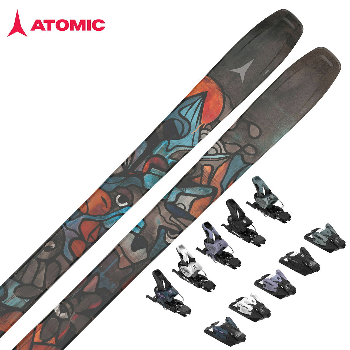 ATOMIC アトミック スキー板 メンズ レディース＜2026＞Bent 100 / [ AA0030694 ] + ＜27＞SALOMON STRIVE 12 GW ビンディング セット 取付無料 【グリップウォーク】