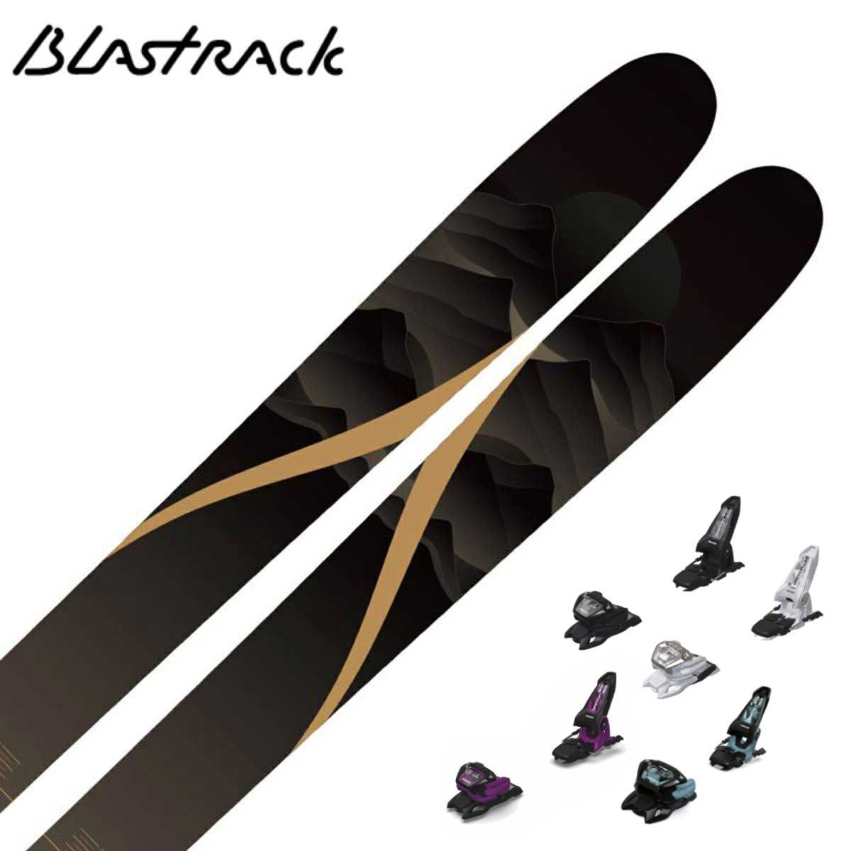 メーカー希望小売価格はメーカーカタログに基づいて掲載していますBLASTRACK ブラストラック スキー板■11100233MASSIVE106 / マッシヴ106■165cm R：( 16.7 m)サイドカット：( 134/106/122 mm)■178cm R：( 20.5 m)サイドカット：( 134/106/122 mm)■185cm R：( 22.7 m)サイドカット：( 134/106/122 mm)テキスト・構造 / シェルトップ・構成材 / 軽量ウッドコア　特殊F.R.P・滑走面 / シンタードベース　グラファイト　クロスストラクチャー＆セラミックディスクフィニッシュ・エッジ / シームレス　スチール鋼・Weight (1/2pair)1,800g (178cm)パウダーシーンにおいて、その扱いやすさに定評のある「MASSIVE116」のウエストをさらに絞り、106mmに設定した「MASSIVE106」。MASSIVE106誕生から初のフルモデルチェンジとなります。スキーのフレックスバランスを一から見直し、特にノーズ側の剛性をUPさせました。また、構成材の変更を合わせて行い、荒れたバーンや硬い雪質での安定性、走破性も高くなりました。センター幅106mmのスキーはパウダーでの浮力と、機敏なターン性能で日本のツリーランにおいて、楽にスキーの向きを変えることができ、ゲレンデではスピードと切れのあるターンが楽しめます。ややしっかりめのフレックスとシャープなアウトラインは、ディープなパウダーから長めのハイクアップ、ゲレンデでの安定したターンやパークまで、欲張り過ぎなスキーヤーにおすすめのモデルです。原産国日本製 ※メーカー企画書の情報で商品登録を行っております。予告なしに商品名と仕様変更される場合がございます。