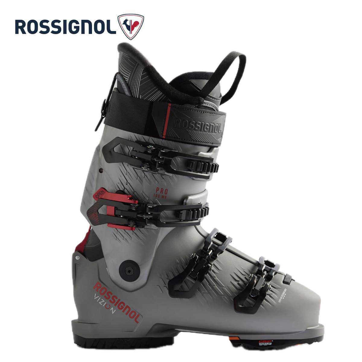 ROSSIGNOL ロシニョール スキーブーツ■VIZION 4B 100 PRO MV GW ヴィジョン 4B 100 プロ MV GWフレックス（硬さ）：100ラスト（幅）：100mmCOLOR・SILVER GREYSIZE・24.0/24.5cm、25.0/25.5cm、26.0/26.5cm、27.0/27.5cm、28.0/28.5cm、29.0/29.5cm、30.0/30.5cm、31.0/31.5cmWEIGHT(1/2 PAIR)・1920TECHNOLOGY・STEP IN TECHNOLOGY・DUAL CORESTRUCTURE・SHELL MATERIAL/POLYETHER・CUFF MATERIAL/POLYOLEFINE・CUFF DETAILS/STEEL SPINE-BI-INJECTED SPOILER・ADJUSTMENTS/PRE-SHAPED LINERLINER・CUSTOMISATION/FULL CUSTOM・THERMAL INSULATION/THINSULATECLOSURE SYSTEM・BUCKLES/4 MICRO・SOLES&TOE PIECES/GRIP WALK※メーカー企画書の情報で商品登録を行っております。予告なしに商品名と仕様変更される場合がございます。