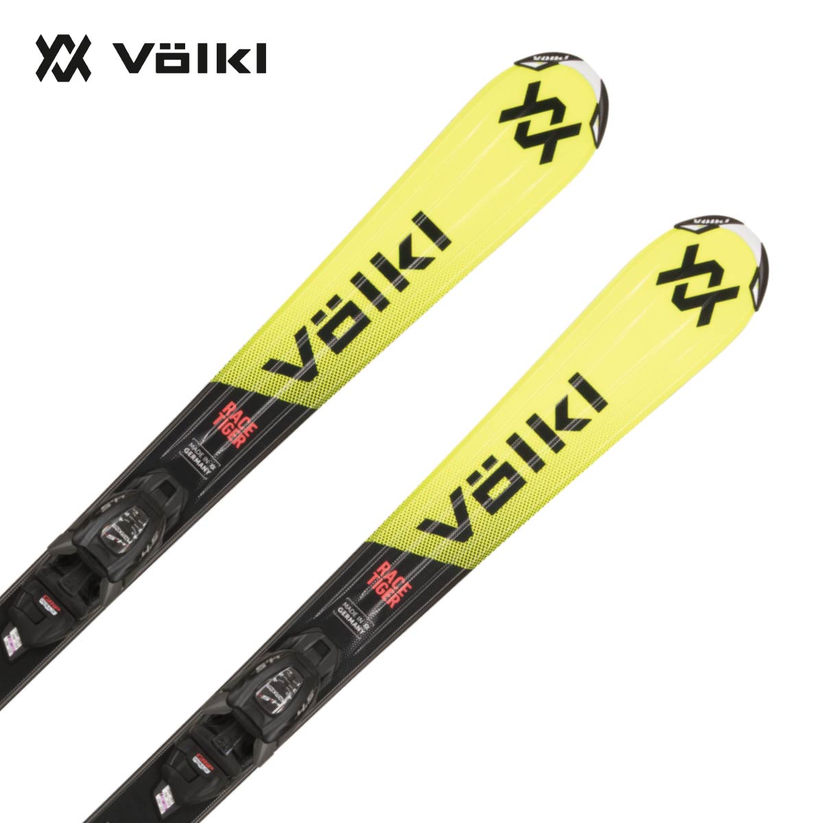 VOLKL フォルクル スキー板■RACETIGER JR YELLOW　レースタイガー JR イエロー■130cm R：( 11.2 m)サイドカット：( 109/69/88 mm)■140cm R：( 13.3 m)サイドカット：( 109/69/88 mm)■150cm R：( 15.6 m)サイドカット：( 109/69/88 mm)■160cm R：( 17.9 m)サイドカット：( 109/69/88 mm)Plate/BindingJR VMOTION L / 7.0 vMotion JR 70mm - BLK/ANTHRACITE品番V2610217.000TECHNOLOGY・Power Shell・Plate System：JR VMOTION LCOREComposite Core重量1,180g　@80cm（w/binding）※Weight can vary slightly due to the production cycles.・TIP ROCKER・グリップウォーク対応原産国ドイツジュニアスキーヤーの上達を促すのに最適と考えられるチップロッカーを採用しています。GRIPWALKブーツにも対応可能なビンディングを採用しています。※メーカー企画書の情報で商品登録を行っております。予告なしに商品名と仕様変更される場合がございます。