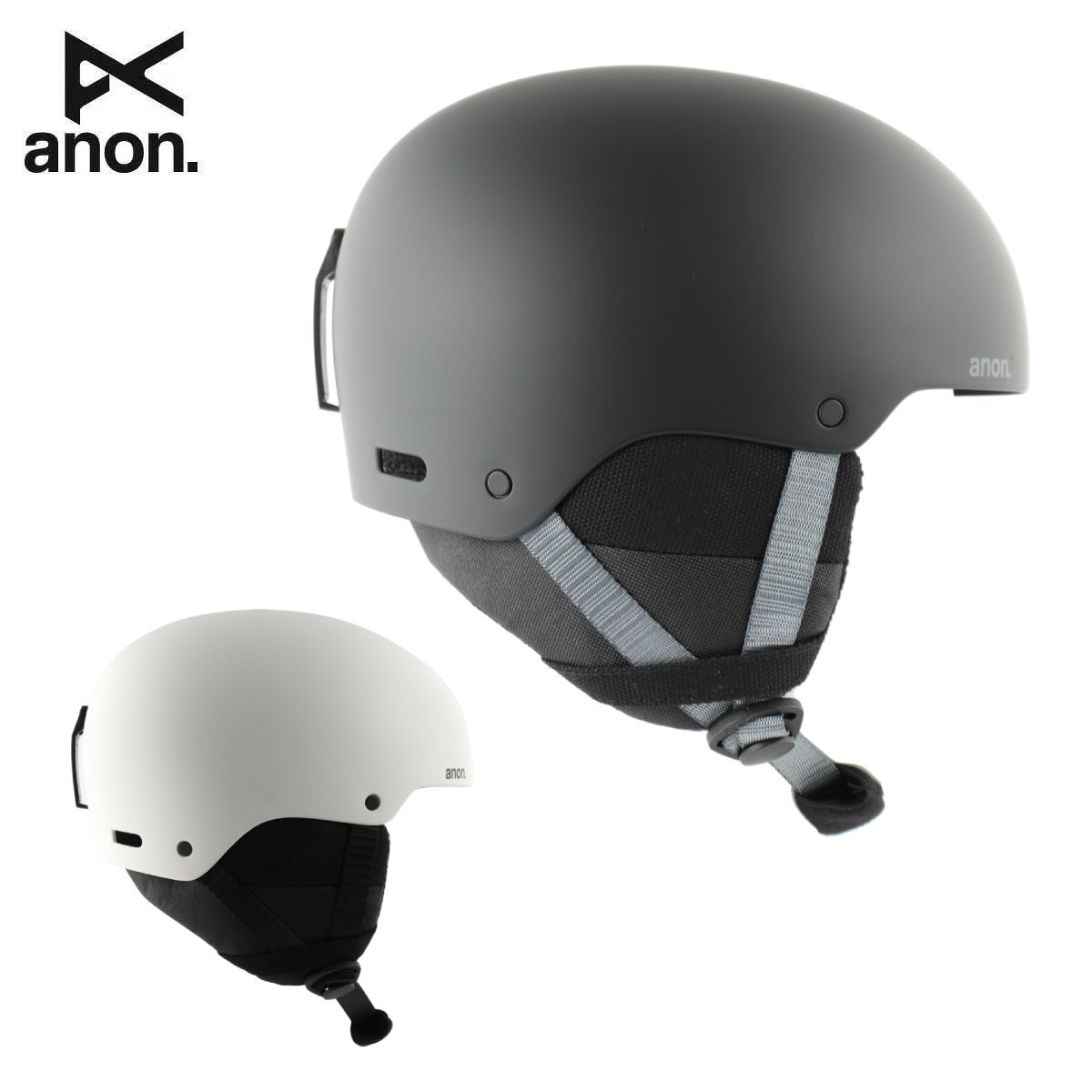 ANON アノン スキーヘルメット■Kids' Rime 3 Ski & Snowboard Helmetキッズ ライム スリー スキー＆スノーボードヘルメットカラー■Black■White■MarineサイズL/XL 53-55cm（メーカーサイト調べ）※メーカー企画書の情報で商品登録を行っております。予告なしに商品名と仕様変更される場合がございます。