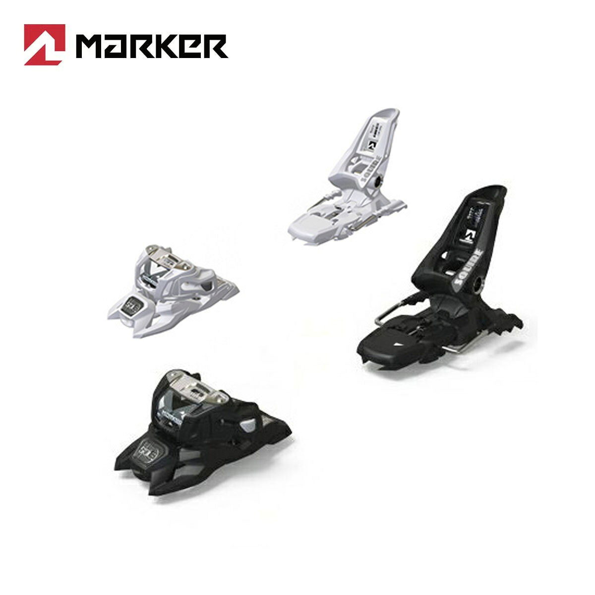 MARKER マーカー スキー ビンディング SQUIRE 11 IDスクワイア 11 IDArt. No. 7424COLOR・Black・White DIN RANGE3～11Brake Width90mm, 100mm, 110mm重量(ペア)1538gSTAND HEIGHT22mm (スキーを除く)TOE SYSTEMトリプルピボットライトAFD GLIDING PLATEステンレススチール、高さ調整可能(SOLE ID)ORDER NO.7424S1ME (90MM BLACK)7424S1MA (90MM WHITE)7424T1MH (100MM BLACK)7424T1MG (100MM WHITE)7424S1MF (110MM BLACK)7424S1MB (110MM WHITE)※メーカー企画書の情報で商品登録を行っております。予告なしに商品名と仕様変更される場合がございます。