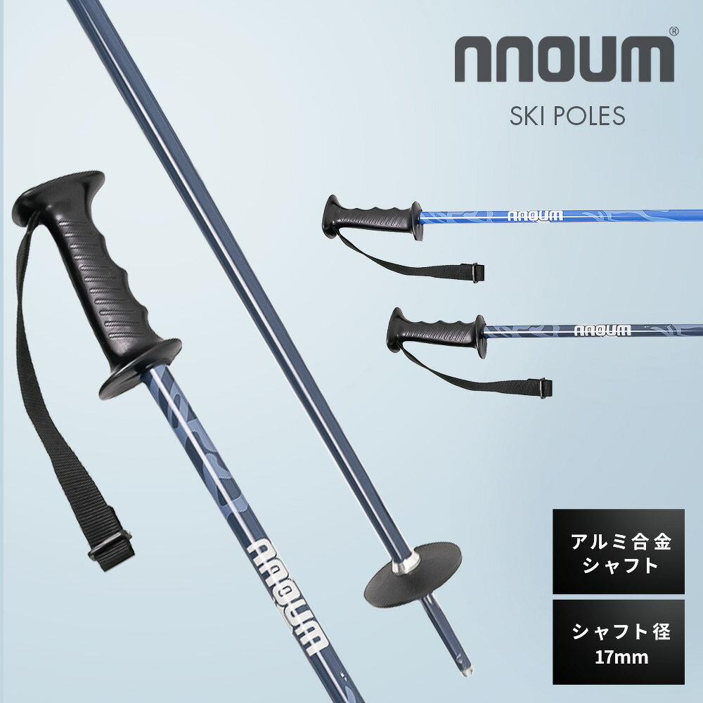 【10/24-27限定! P10倍(エントリー要)】NNOUM ノアム スキーポール ストック ST01 メンズ レディース アルミ スキー ポール 日本製