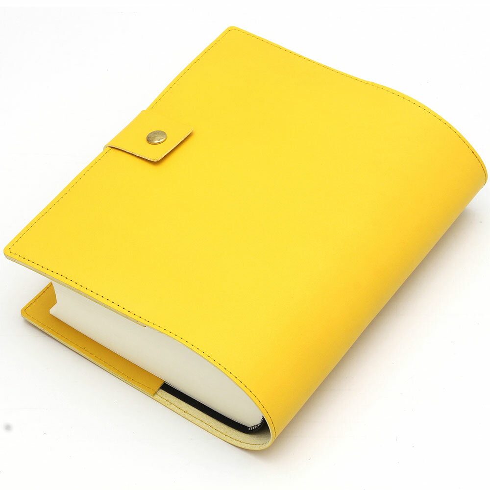 ＼国産本革／ 【創価学会 新版用 御書ケース 八葉紋刻印入り】 イエロー ( 新版 御書全集 専用 ) 栃木レザー製 高級 御書カバー