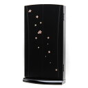 \当店限定デザイン/【創価学会 上置き仏壇 リトル桜 ブラック】 コンパクト 薄型 スリム モダン 卓上型 黒