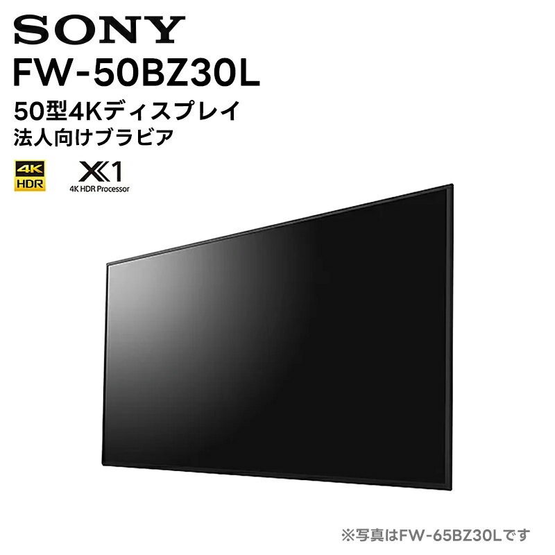 【メーカー直送品 キャンセル不可】FW-50BZ30L 50型4Kディスプレイ ソニー SONY 液晶モニター 法人向けブラビア 会議 サイネージ