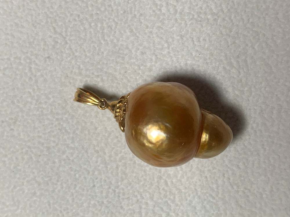 Gold - 【送料無料】 K18 ペンダント トップ 南洋真珠 #304 南洋パール 真珠 パール Pearl