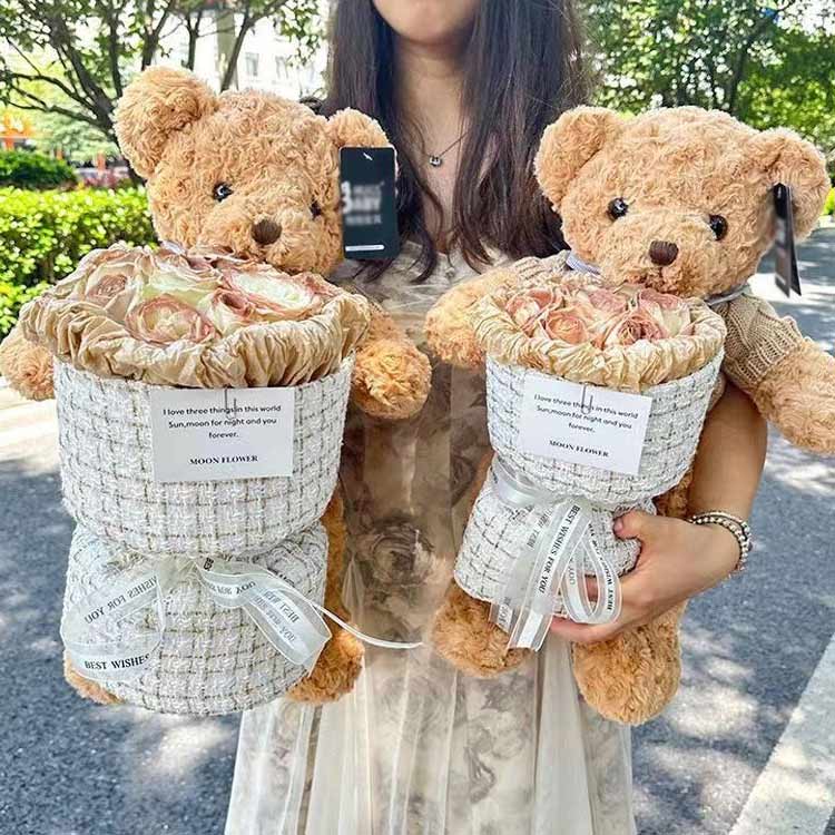 ソープフラワー バラ ブーケ 可愛い 発表会 お祝い ソープフラワー ギフト 誕生日 ...