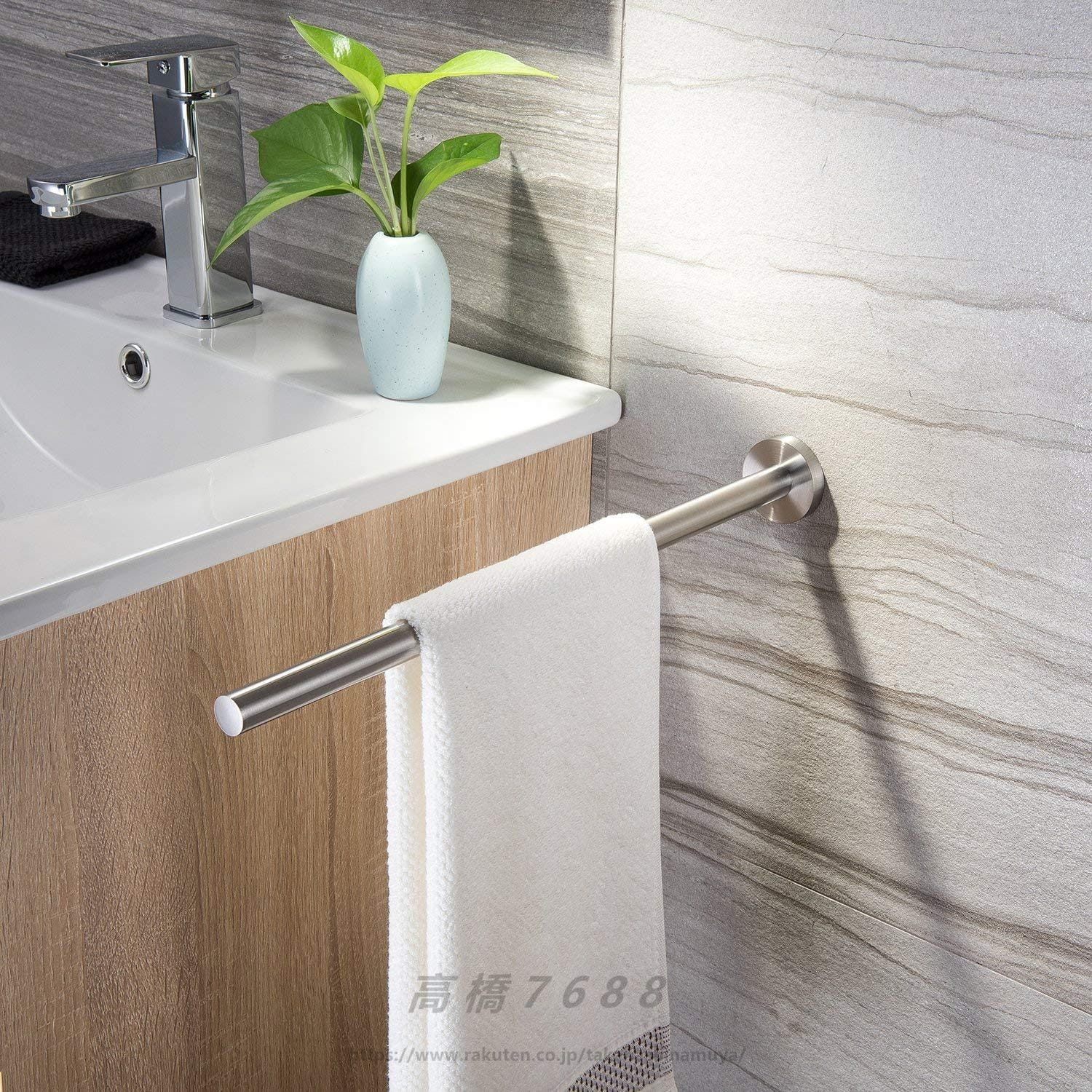Towel Racks - タオル掛け ミニマリスト タオルハンガー 304ステンレス タオルかけ タオルバー おしゃれ タオルホルダー 浴室 キッチン 風呂 洗面台（4