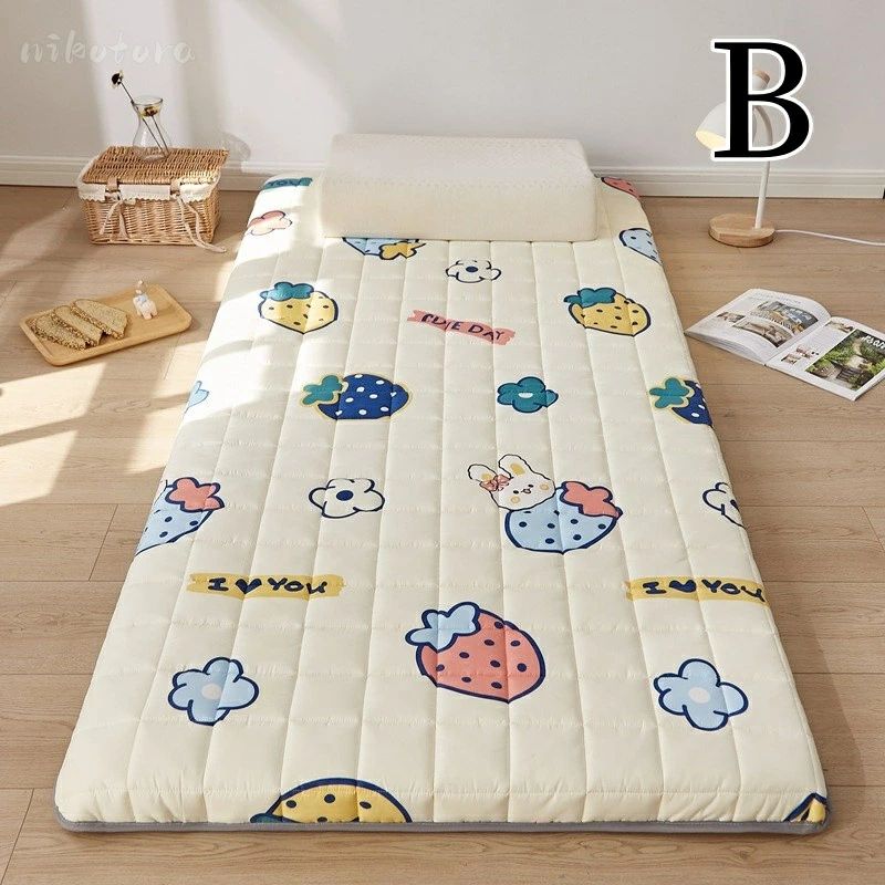 90x200cm 120x200cm お昼寝マット ごろ寝布団 クッション シングル ロングクッション マット もっちり さらさら 快適 長座布団 クッショ [3]