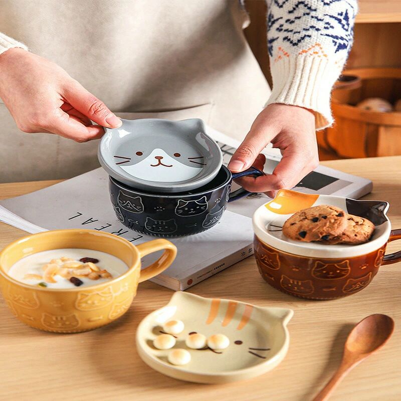 マグカップ フタ付き 陶器 マグ カップ コップ 蓋つき 猫 パンダ 柴犬 ネコ柄 コーヒーカップ 茶碗 かわいい おしゃれ 磁器 食器 電子レ