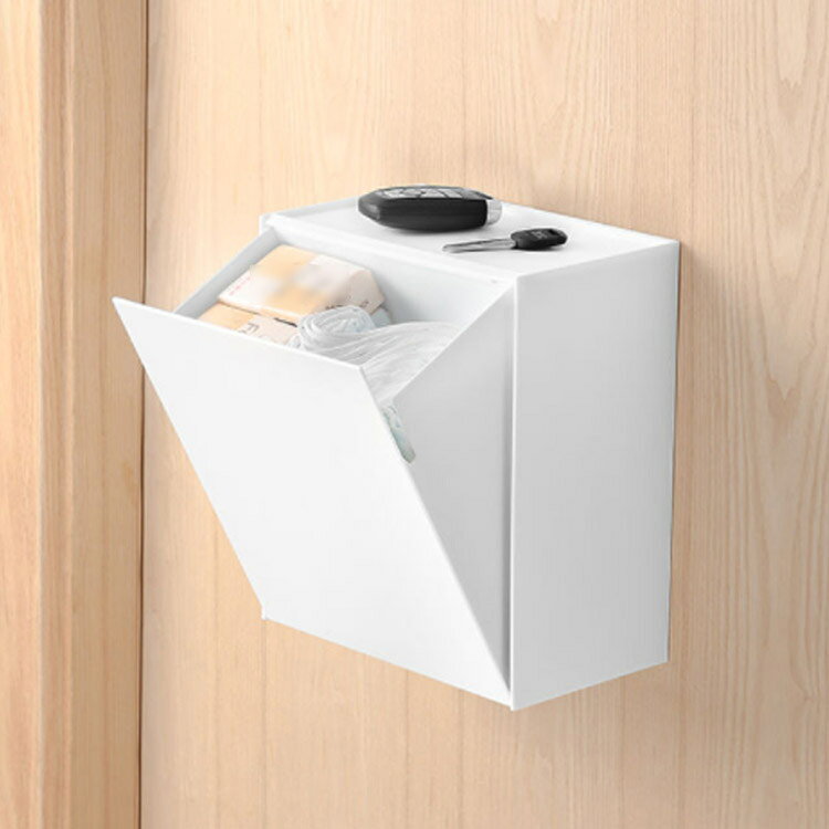 トイレ収納ボックス 生理用品 収納ケース 壁掛け収納 トイレポット ウォールトイレポッ モダン おしゃれ ゴミ箱 サニタリー収納ケース [3]