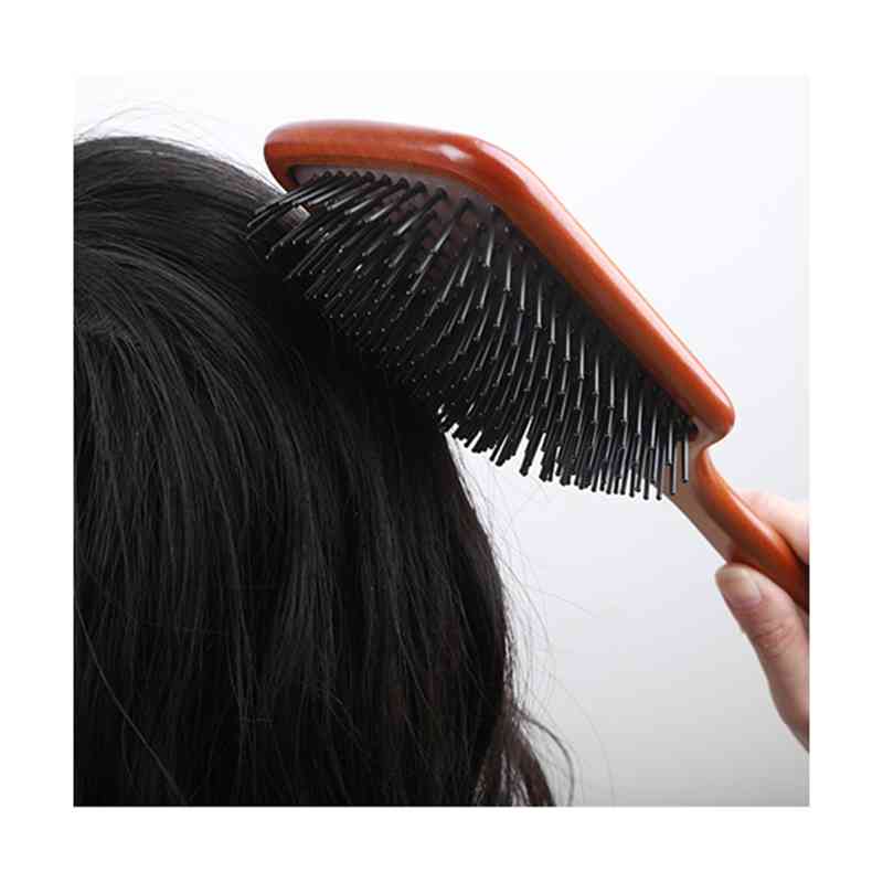 猪毛 豚毛 ヘアーブラシ 美髪 マッサージブラシ パドルブラシ 豚毛 頭皮マッサージ...