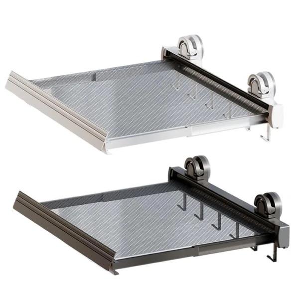 Sink Side Racks - ☆折り畳めるラック☆ 小物用ラック 棚 水場でも使える 吸盤 吸着式 コンパクト 物干し フック 洗濯物 衣類 キッチン 浴室 窓 おしゃれ