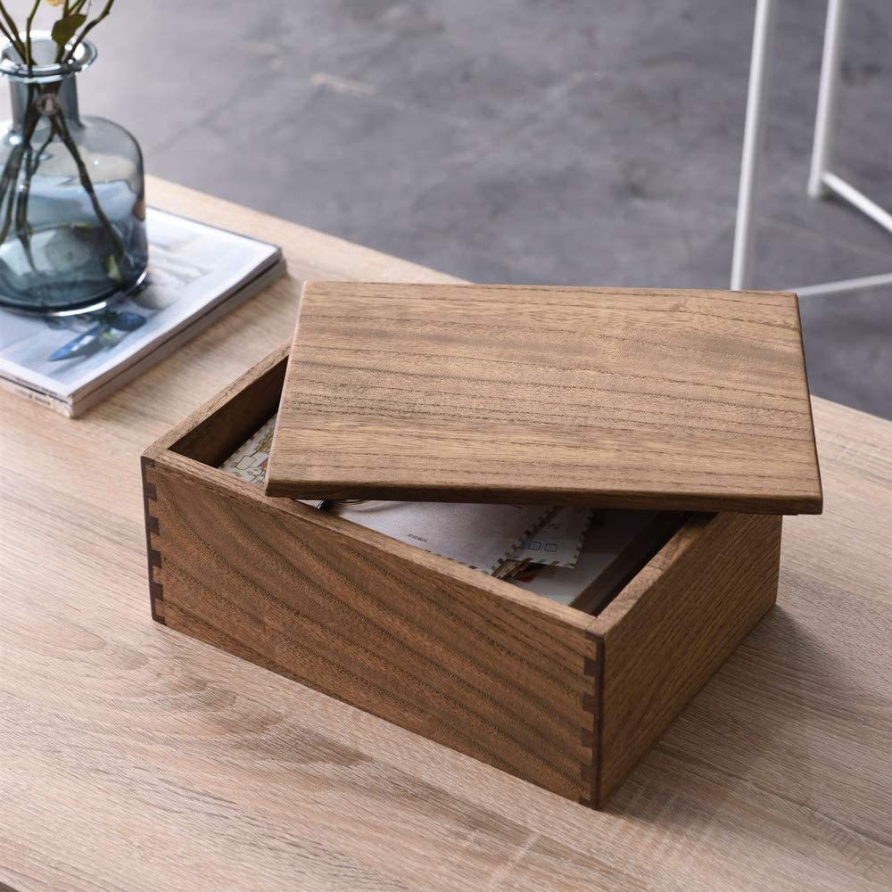 木箱 木製収納ボックス 蓋付き 小物収納 完成品 ナチュラル 収納ケース 収納箱 インテリア 木製 ボックス 木箱風 整理 収納