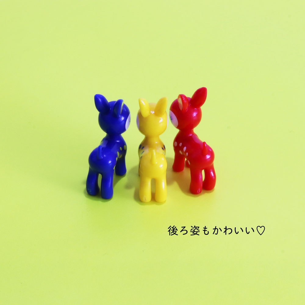 プチバビエ フィギュアマスコット1個【プチバビエ 小鹿 ミニサイズ 単品売り かわいい レトロ おもちゃ インテリア カラフル ビビットカラー フィギュア マスコット 景品 くじ引き 子ども会 お楽しみ会】[M便 1/12]