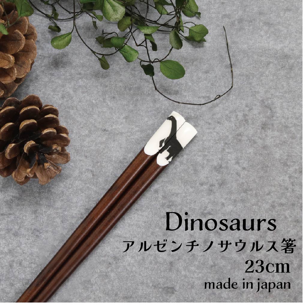 樂天商城 - Dinosaurs アルゼンチノサウルス箸 23.0cm 1膳【Dinosaurs 恐竜 箸 日本製 23.0cm すべり止め つまみやすい シンプル アニマル柄 ダイナソー 古代 ロマン ネコポス対応 メール便対応 恐竜好き プレゼント 誕生日 プチギフト】[M便 1/20]