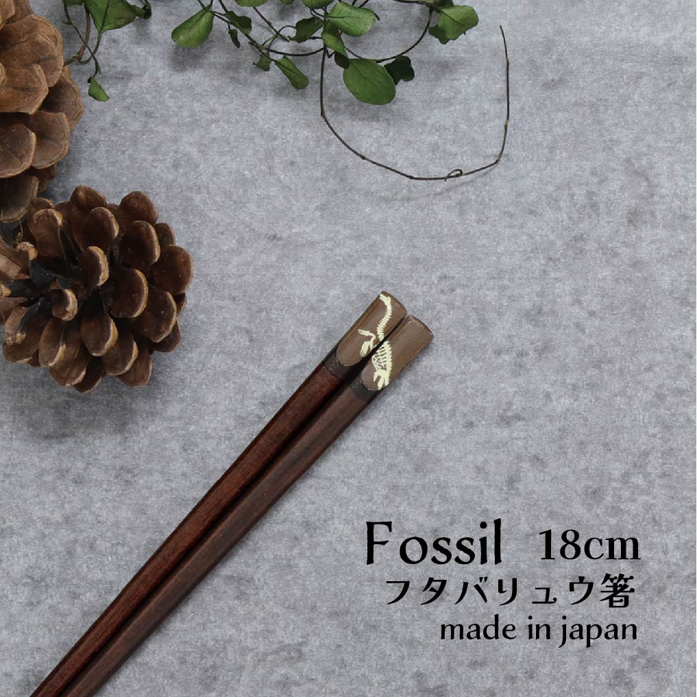 樂天商城 - Fossil フタバリュウ箸 18.0cm 1膳【Fossil 恐竜 日本製 18.0cm こども箸 子供箸 給食 すべり止め つまみやすい 使いやすい 練習 シンプル 骨格 骨柄 ダイナソー 古代 ネコポス対応 メール便対応 恐竜好き プレゼント 誕生日 プチギフト お祝い】[M便 1/20]