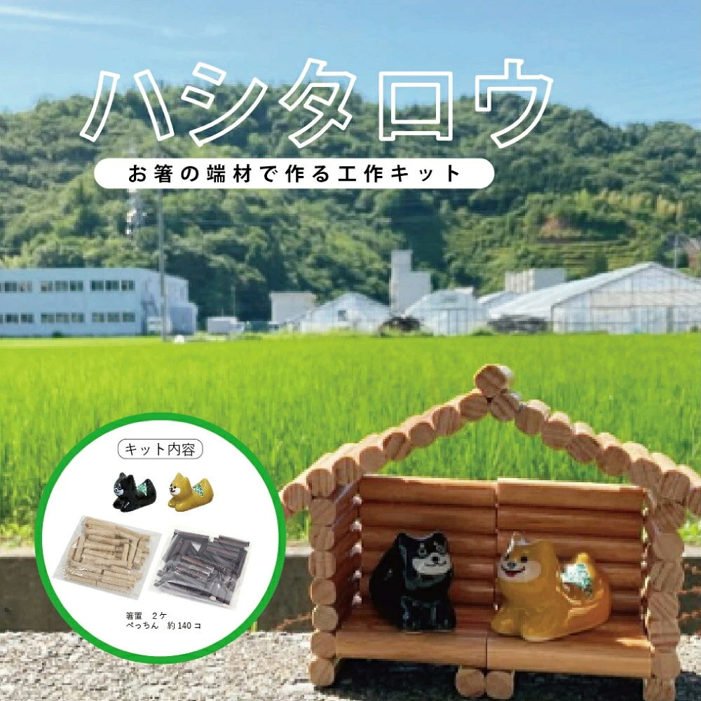 樂天商城 - ＼送料無料／1000円ポッキリ！ 端材で作る工作キット ハシタロウ 【箸 端材 エコ 柴犬 犬好き 犬雑貨 夏休み 親子 工作教室 キット 工作キット 雑貨 箸置 メール便対応】[M便 1/1]