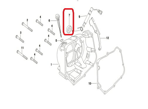 田中商会エンジン用　オイルシール 13.7×24×5（キックスタータースピンドル側）≪田中商会★モンキー≫【クリックポスト代引不可】