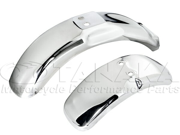 【限定】モンキー用　メッキスチールフェンダー　前後セット≪田中商会★モンキー田中≫