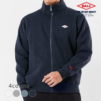 メンズ スタンドジャケット 両面起毛 アウター ワッペン ロゴ 刺繍 冬 秋 裏起毛 防寒 軽い らくちん 暖かい 保温 カジュアル スポーティ おしゃれ シンプル あたたかい ユニセックス レディース 男性 ジャケット M L LL 10代 20代 30代 40代 BALL 64537