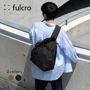 ボディバッグ 無地 クロスボディ 軽量 軽い バッグ 撥水加工 fulcro フルクロ 三角 フィット はっ水 大容量 ビジネス 通勤 通学 学校 学生 会社 シンプル おしゃれ ロゴ A4ファイル タブレット 収納 11インチ ペットボトル 500ml 付け替え可能 便利 メンズ 男性 65667(4)