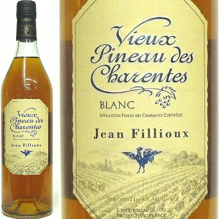 ワイン名 Jean Fillioux Vieux Pineau de Charentes NV・Blanc 750ml 産国 フランス、シャラント県（コニャック地方） 産地呼称 ピノー・デ・シャラントAC 生産者 ジャン・フィユー社 品種 ユニ・ブラン種100% ヴィンテージ ノン・ヴィンテージ 醸造 未発酵のブドウ果汁にコニャックをブレンド。リムーザンのオーク樽で7〜8年熟成 アルコール度 17．0度 容量 750ml タイプ ヴァン・ド・リキュール・白。甘口 サービス 5℃〜11℃。 保存方法 保存する場合は紫外線を避け、冷暗所に。 評価コニャックで “セプ・ドール” の称号を与えられた ジャン・フィユー社のピノー・デ・シャラント 　 ジャン・フィユー社ではすべて手摘み収穫のブドウでピノー・デ・シャラントを造っており、 収穫量を制限しているために果実中の糖分は非常に高く、 1リットル当たり170gもあります。 “ヴュー”とは樽熟成5年以上のものに許される表示ですが、 ジャン・フィユーではリムーザン・オークで7年〜8年も熟成させます。 ピノー・デ・シャラントは未発酵のブドウ果汁にコニャックを混ぜてつくられ、ヴァン・ド・リキュール（VdL）に分類されます。 同じVdLに分類される南仏のミュスカ・ド・ヴォーヌ・ド・ヴェニーズ等は発酵中のワインにブランディーを添加して発酵を止めるのに対して、ピノー・デ・シャラントはブドウ果汁とコニャックをミックスするような形になるのが特徴です。 また、ピノー・デ・シャラントを名乗るには次ぎのような規制があります。 ブドウ果汁、コニャックとも、同じ葡萄園からつくられていること。 コニャックの添加によりブドウ果汁を発酵させないこと。 樽熟成を最低1年間行うこと。 などが、あります。 もちろんシャラント県で生産されたものでなければならないのは、当然のことです。 　 ◆セプ・ドール ジャン・フィュー社はコニャックのメーカーで全てのアイテムが ＜グランド・シャンパーニュ＞を名乗る事のできる唯一のブランドです。 1972年にはコニャックで初めて 美食及び観光国際委員会により最優秀品に認定。 セプ・ドール（黄金のブドウの樹）の表示を許されました。 セプ・ドールとは、一業種一品種に限り名乗ることのできる名誉称号で、 ワインではロマネ・コンティ、シャンパンではローラン・ペリエ等が許可されています。　　