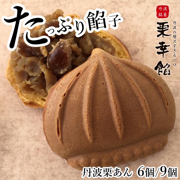 和菓子 栗の形 たい焼き 大判焼き 回転焼き 今川焼 栗幸餡 高級丹波栗あん 6個入/9個入冷凍食品 お菓子 スイーツ 低脂質 タンパク質補給 どら焼き 国産 ご当地スイーツ プチギフト 手土産 お取り寄せグルメ