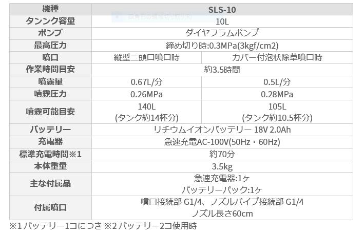 工進 SLS-10 バッテリー動噴　噴霧器