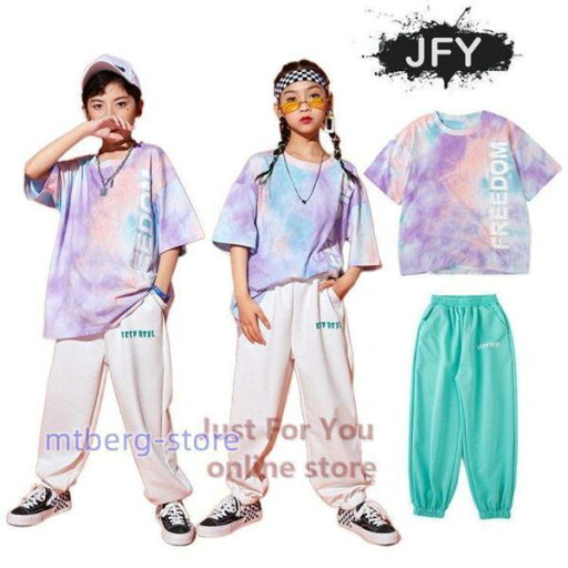キッズ ダンス衣装 B系 ヒップホップ 子供服 HIPHOP トップス カラフル パンツ ズボン 半袖 男の子 女の子 ジャズダンス 発表会 練習着 ステージ衣装 キッズ ダンス衣装 B系 ヒップホップ 子供服 HIPHOP トップス カラフル パンツ ズボン 半袖 男の子 女の子 ジャズダンス 発表会 練習着 ステージ衣装