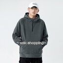 パーカー メンズ 長袖 パーカ ハーフジップ プルオーバーパーカー フード付き 細身 スリム カジュアル 秋服 秋物 新作