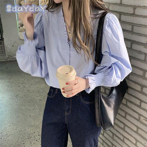 ブラウス レディース きれいめ 40代 春秋 上品 vネックブラウス トップス 長袖 風 通勤 トップス 着痩せ 大人 新作 秋 コーデ 無地 上品 きれいめ