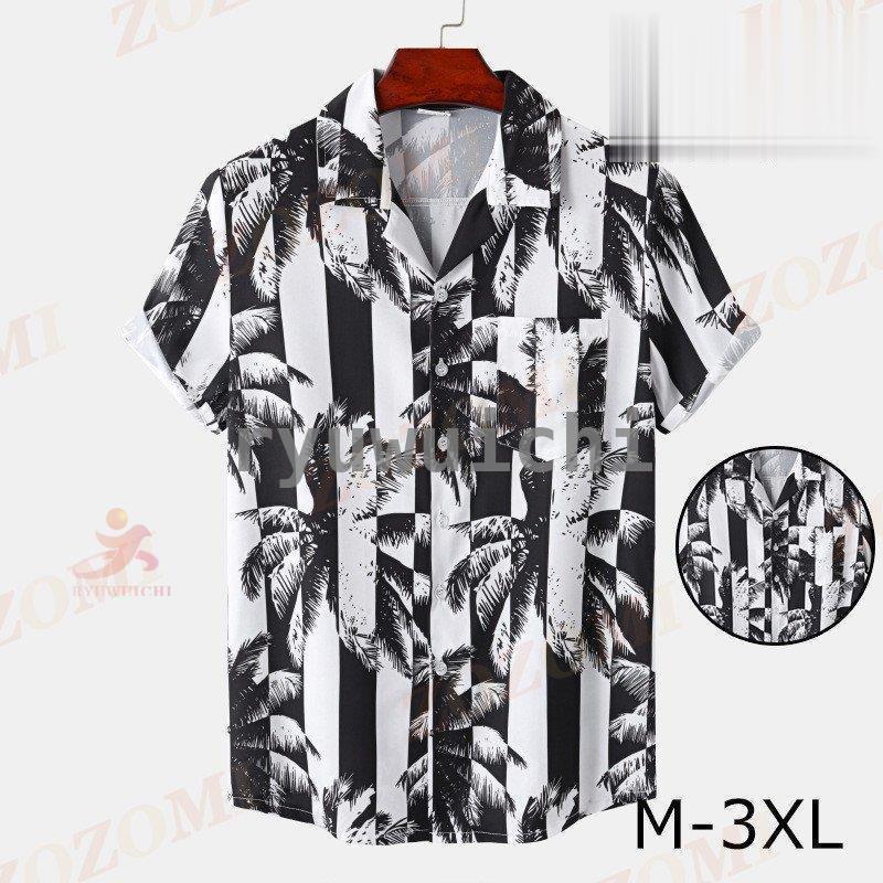 アロハシャツ メンズ トップス 半袖シャツ 開襟シャツ オープンカラーシャツ カジュアルシャツ かりゆしウェア 花柄 リゾート
