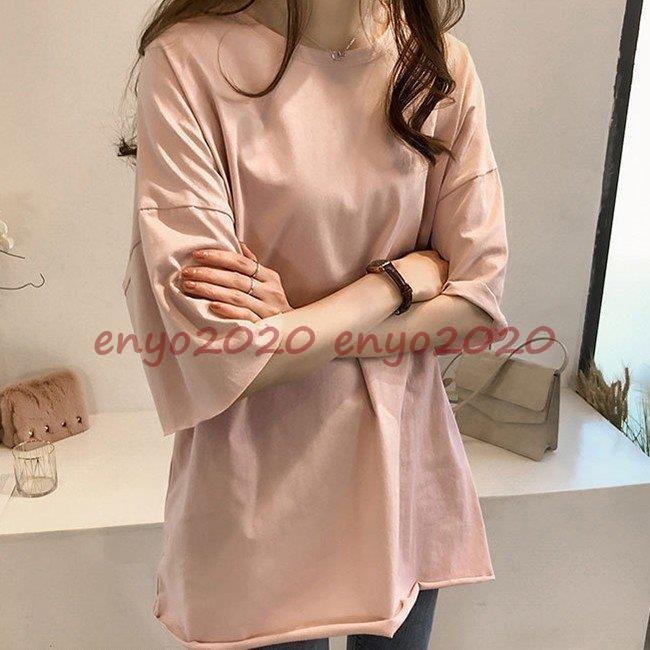 在庫処分 半袖tシャツ レディース Tシャツ トップス シンプル 無地 レジャー 春 夏 春夏 通勤 通学 OL 女性 かわいい