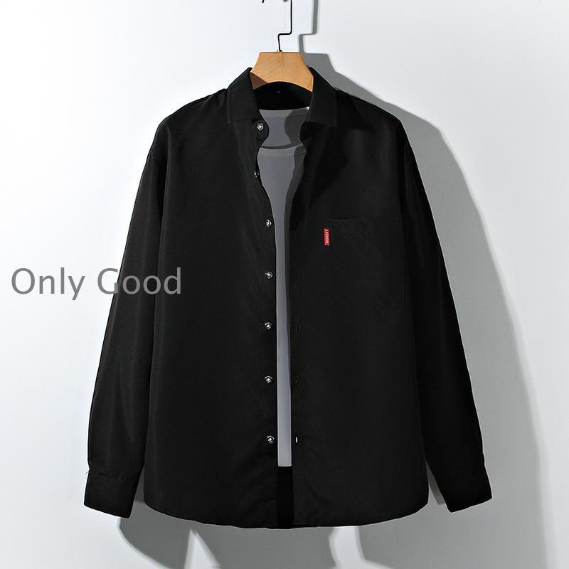 シャツメンズ長袖ストレッチ開襟シャ...