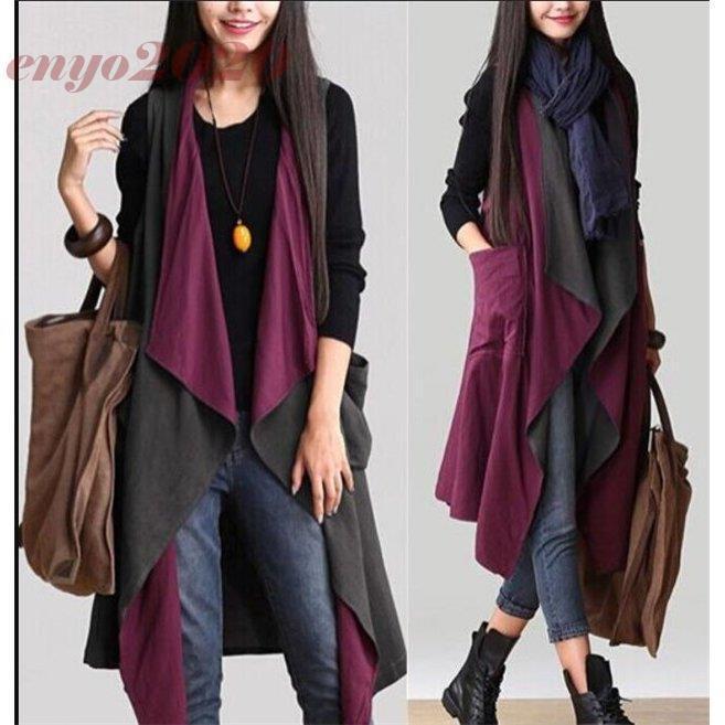 ベスト レディース ジレ ジャケット ロング アウター 春 カジュアル 春服 20代 30代 40代 50代 2019