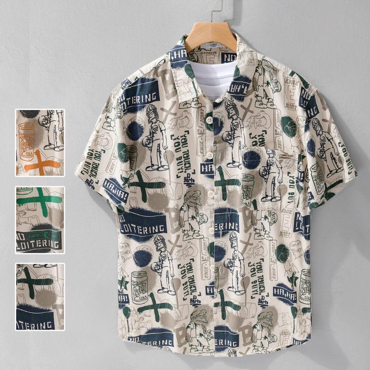 シャツメンズハワイシャツアロハシャ...