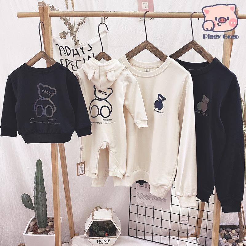 親子ペアルック ベビー 親子コーデ 赤ちゃん 家族写真 お揃いコーデ トレーナー カバーオール ロンパー..