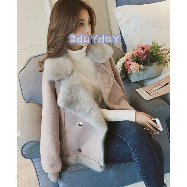 ライダースジャケット レディース 襟ボア 厚手 毛皮コート セーム革 冬 コート シャミ革 カジュアル アウター 2021 20代 30代 40代 bodaiju