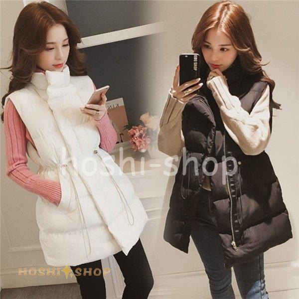中綿ベスト レディース ダウンベスト 痩せ着 シンプル ショート丈 ダウンコート 秋 冬 アウター 防寒着 ブルゾン おしゃれ 暖かい 大きいサイズ