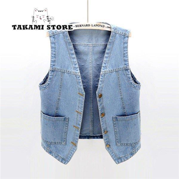 デニムベストジレレディースベストデ...