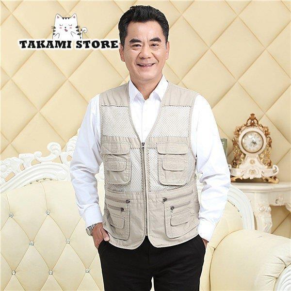 多機能ベスト メンズ トップス ベスト お釣りベスト ポケット多い メッシュ シンプル 大 新作 カメラマン アウト 登山 春夏