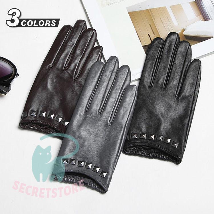 山羊革 本革手袋　レディース　グローブ　レザーグローブ　レザー手袋　glove　バイク手袋　バイクグロ..