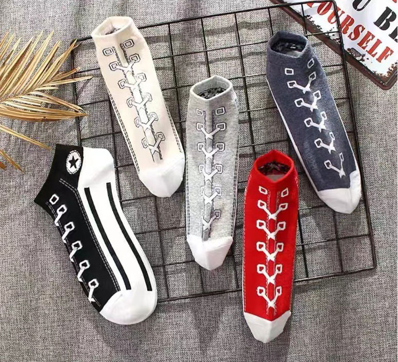 【新生活応援！】靴下 メンズ レディース かわいい 5足セット オシャレ 春夏秋冬用 綿 カラーソックス おしゃれ スポーツ スニーカーソックス くつした カジュアルソックス スニーカー 旅行 男女兼用 アウトドア 蒸れない くつした 四季 24-27cm