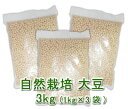 無肥料 無農薬 大豆(1kg)X3袋★北海道の自然栽培の哲人から受け継がれた、究極の自然農法★自家採取★自然の恵みと大地の力が感じられる♪
