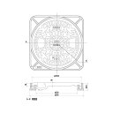 JOTO 樹脂マンホール 1t 黒 : JM-200A 角枠付 .在∴∴